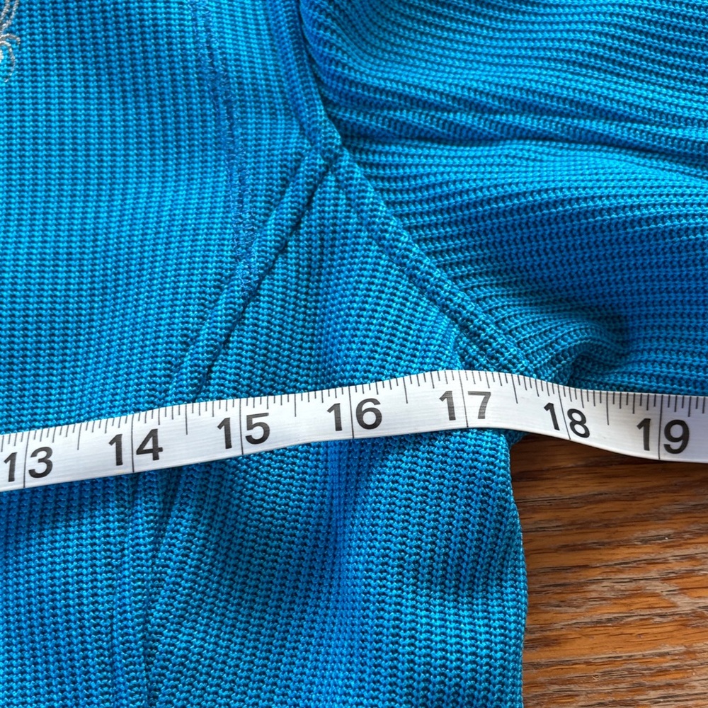 Spyder Electric Blue Ribbed Jacket - Picture 9 of 9